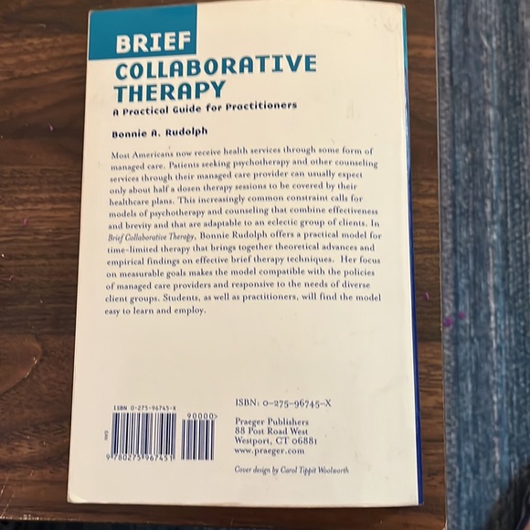 Brief Collaborative Therapy : A Practical Guide for Practitioners by B. Rudolph - Picture 2 of 2